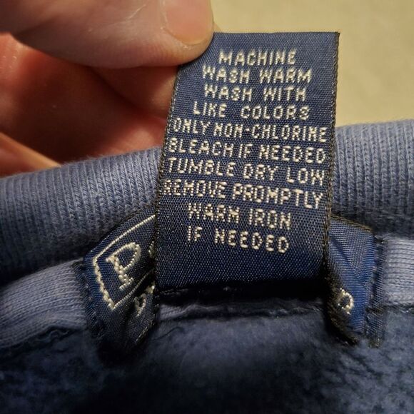 Blue Polo Quarter Zip Collared Sweatshirt in Youth Size M 12-14 - Picture 9 of 10